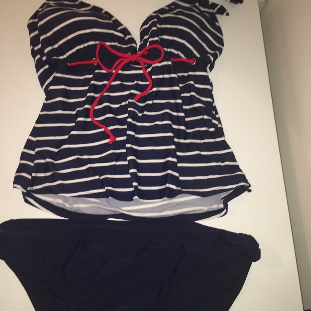 Two piece bath suit